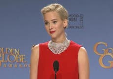 Did Jennifer Lawrence get angry with a reporter at the Golden Globes?