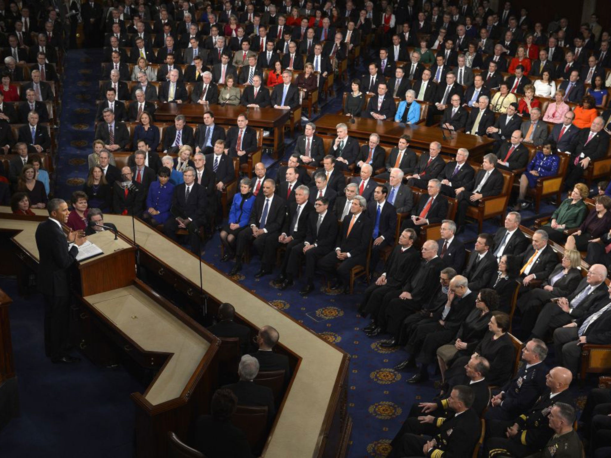 Barack Obama delivers last year’s State of the Union address