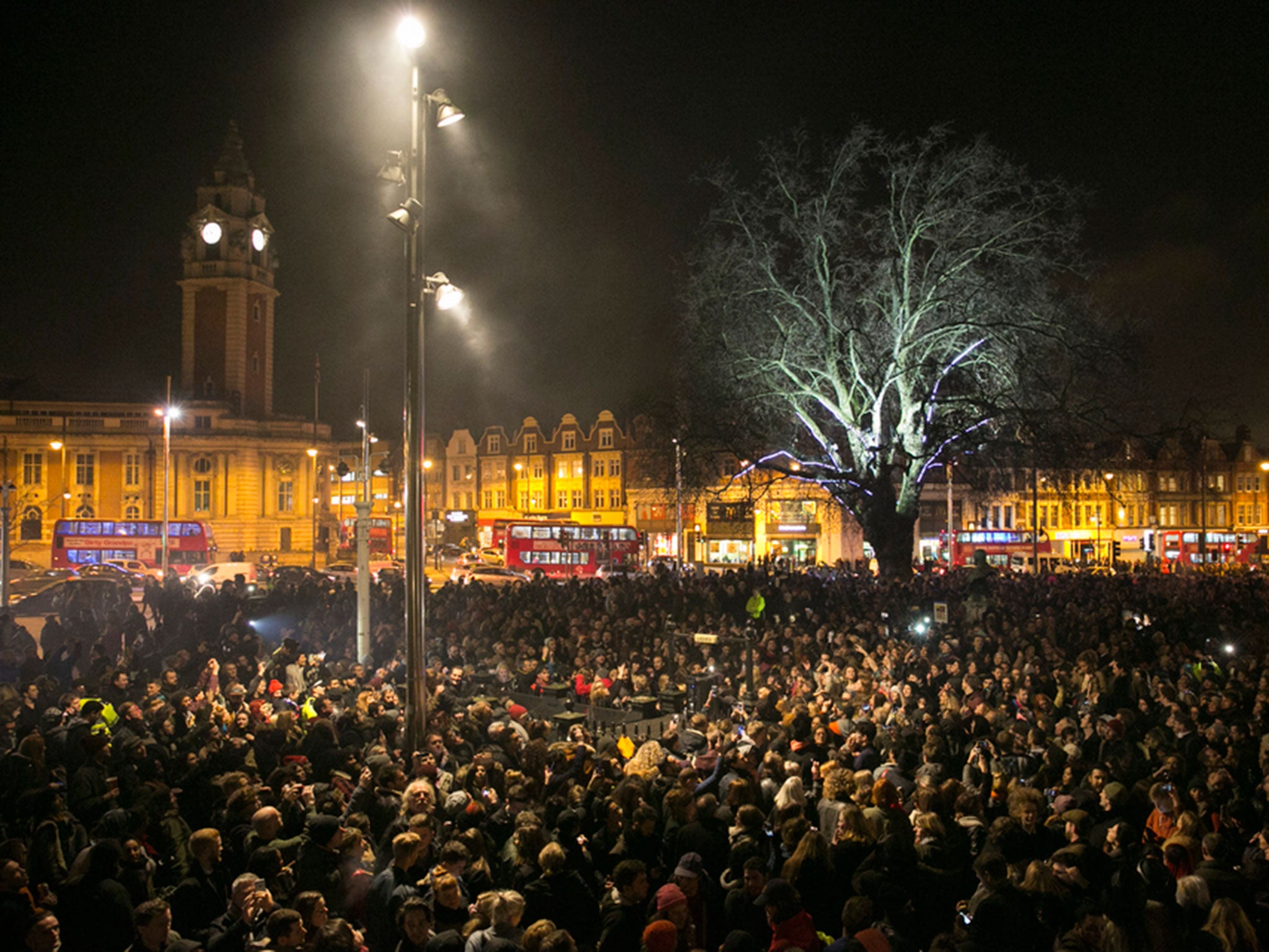 Brixton - where thousands gathered for a party earlier this year to celebrate the life of David Bowie