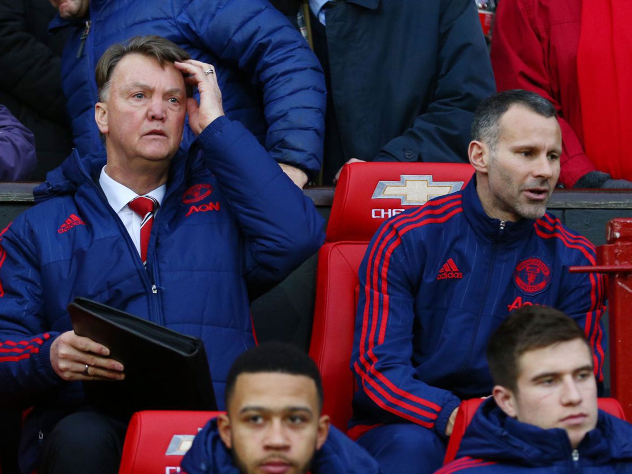 Ryan Giggs, right, can have a huge say in how Manchester United play according to Louis van Gaal
