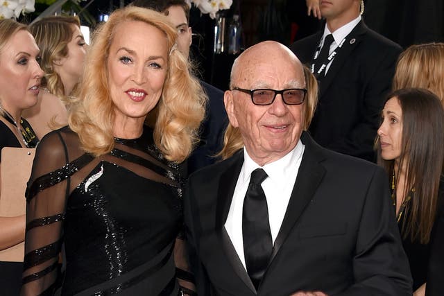 Hall and Murdoch at the Golden Globes in Beverly Hills this weekend