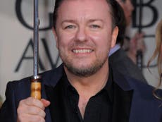 Ricky Gervais says those who are offended by him are 'whiney c****'