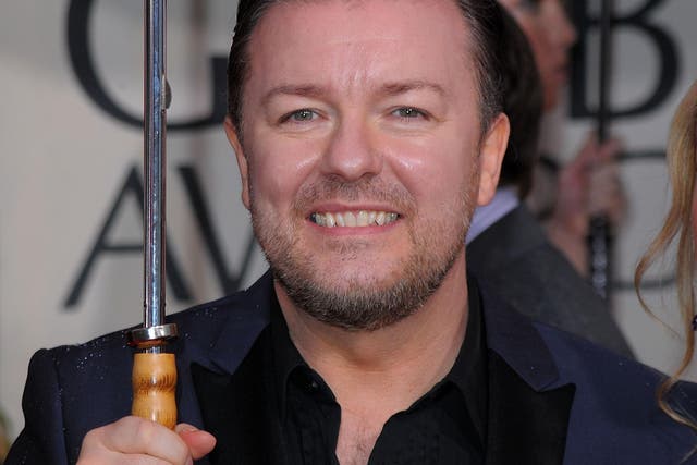 Ricky Gervais calls those who were offended 'whiney c****'