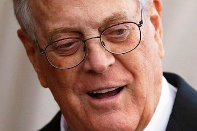 The book's author was not granted interviews with Charles or David Koch, pictured
