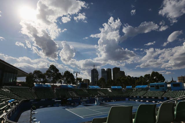 A view of Melbourne Park, where the Australian Open is held