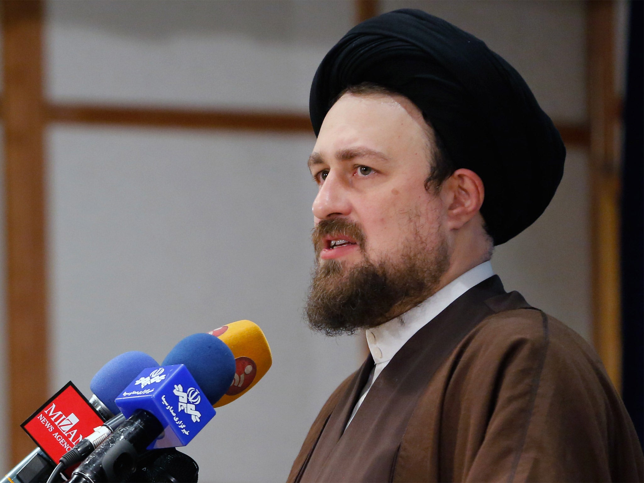 Reformer Hassan Khomeini, grandson of the Islamic Revolution’s founder, is standing for election