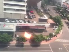 Video shows gunfight and explosions in Jakarta