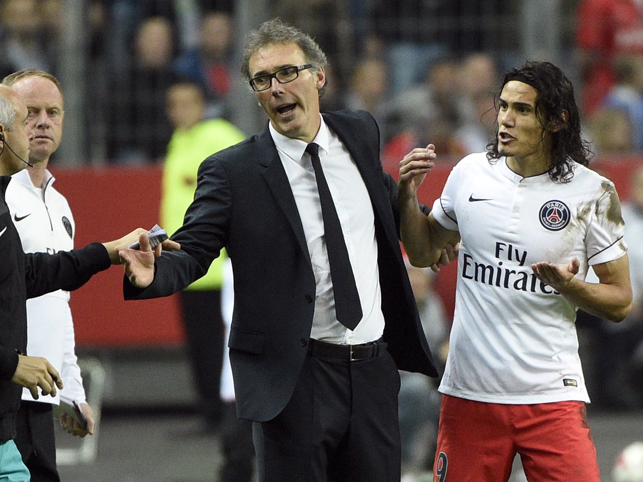 Laurent Blanc says Edinson Cavani has become 'a problem'