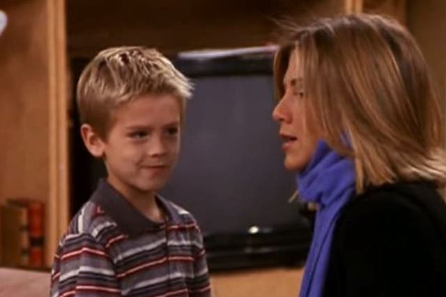 Rachel once had to persuade Ben to stop playing pranks on his dad Ross