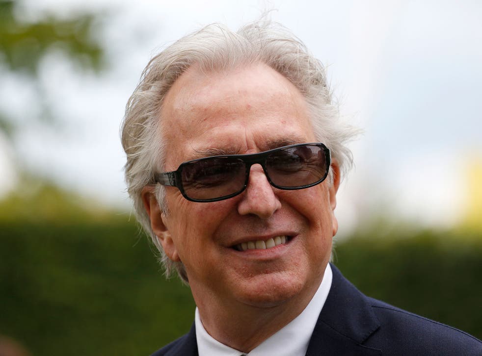 Alan Rickman pictured at the Goodwood Festival, July 2015