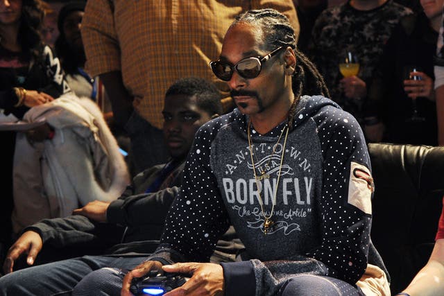 Rapper Snoop Dogg Olympic attends a Playstation event in New York
