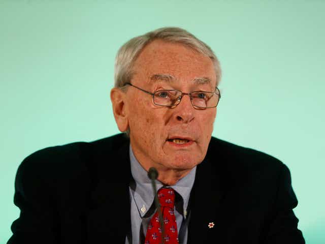 World Anti-Doping Agency's (Wada) former president, Dick Pound, addresses a news conference in Munich