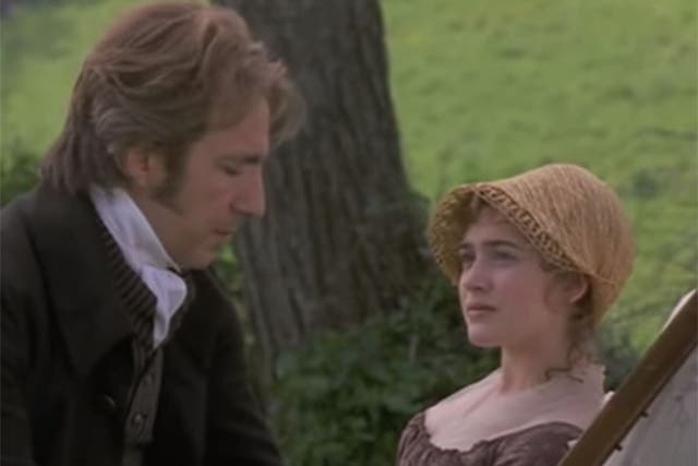 Alan Rickman as Colonel Brandon with Marianne (Kate Winslet) in Sense and Sensibility
