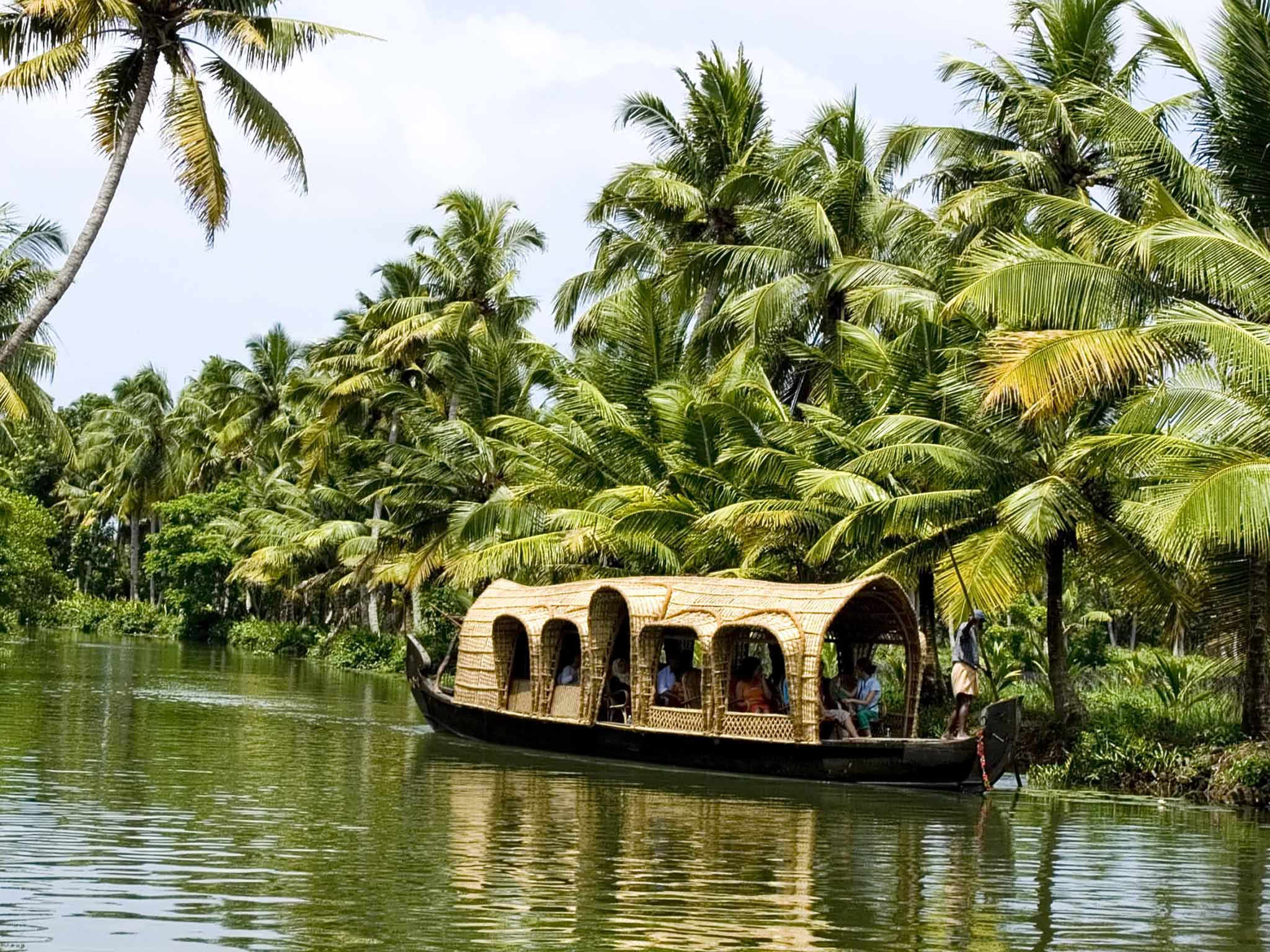 Catch a drift: floating along the backwaters is a quintessential Keralan experience