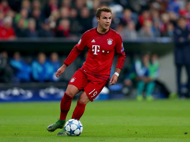 Bayern’s Mario Gotze played under Jurgen Klopp at Borussia Dortmund
