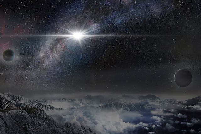 An impression of the ASASSN-15lh as it would appear from an exoplanet located about 10,000 light years away