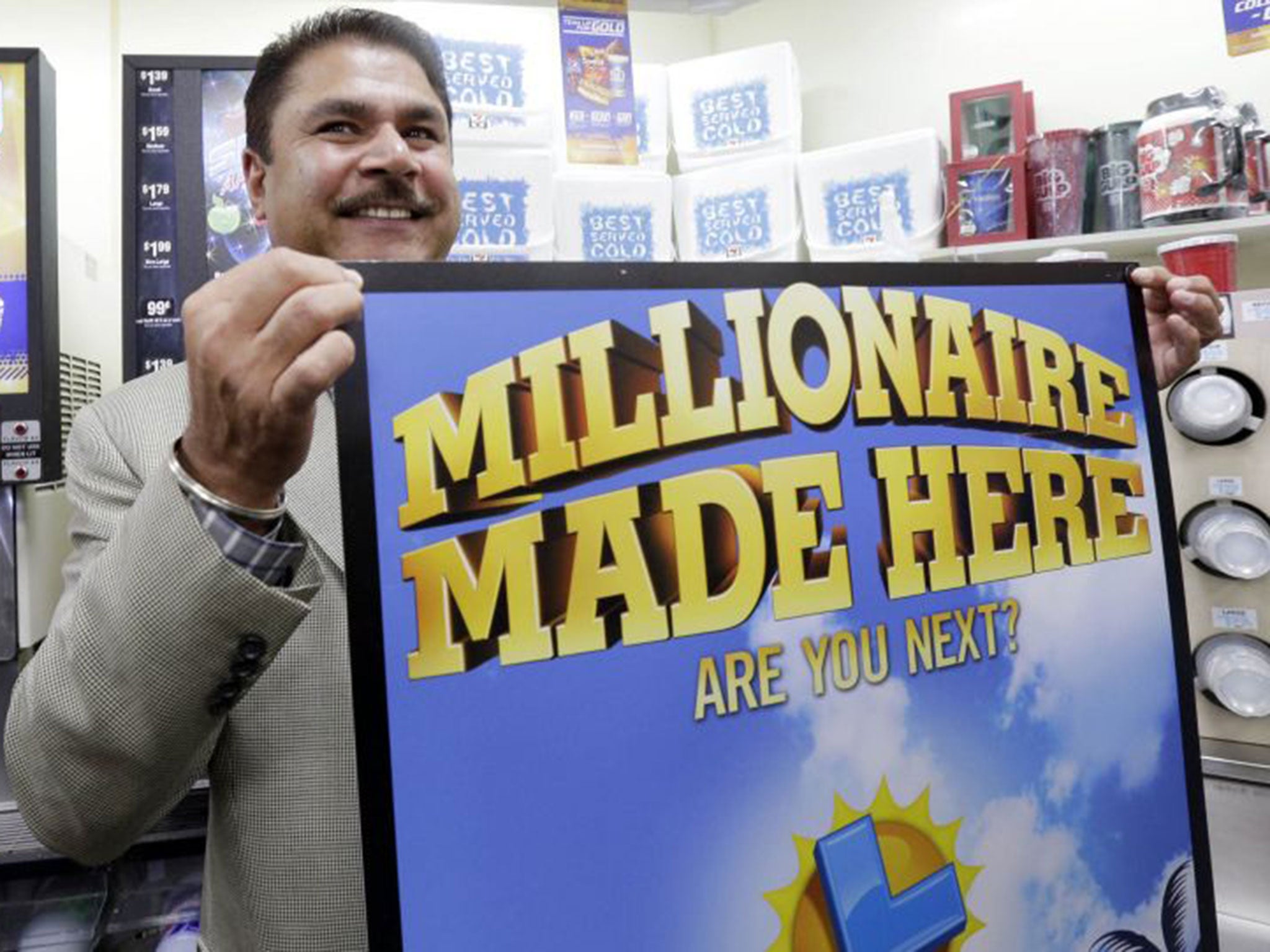 Balbir Atwal is the owner of the 7-Eleven store that sold one of the winning Powerball lottery tickets