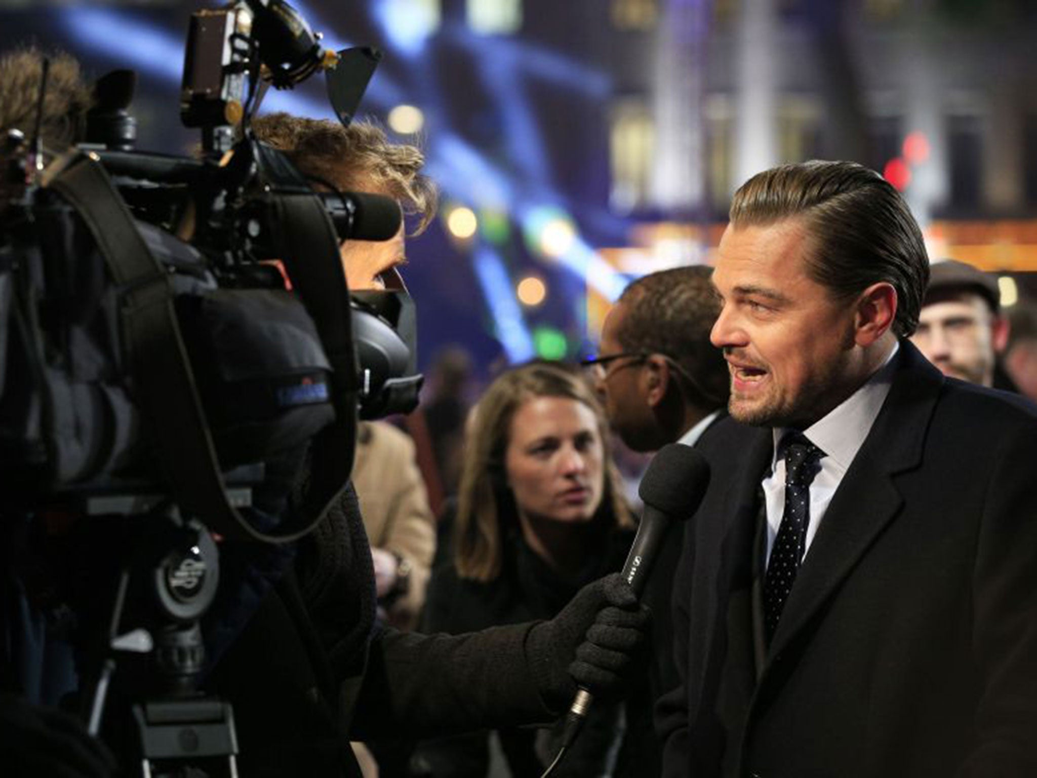 Leonardo DiCaprio attended the London premiere of The Revenant at the Empire Leicester Square