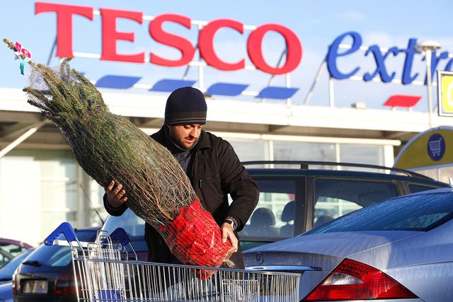 Tesco recorded its first festive sales rise for four years