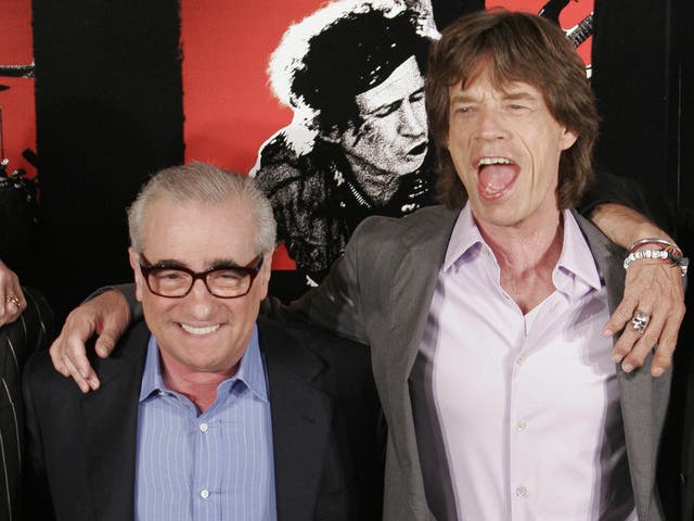 Mick Jagger and director Martin Scorsese