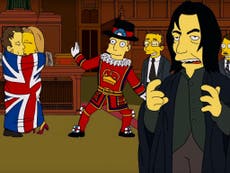 The Simpsons' Alan Rickman and David Bowie reference