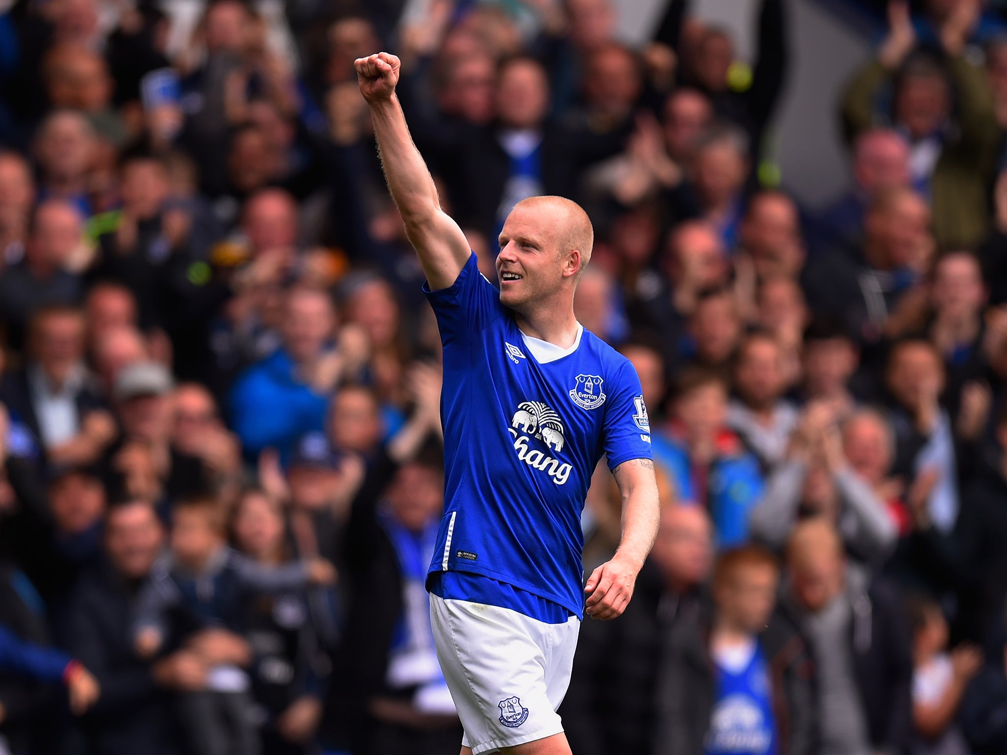 Steven Naismith could soon be saying goodbye to Goodison Park