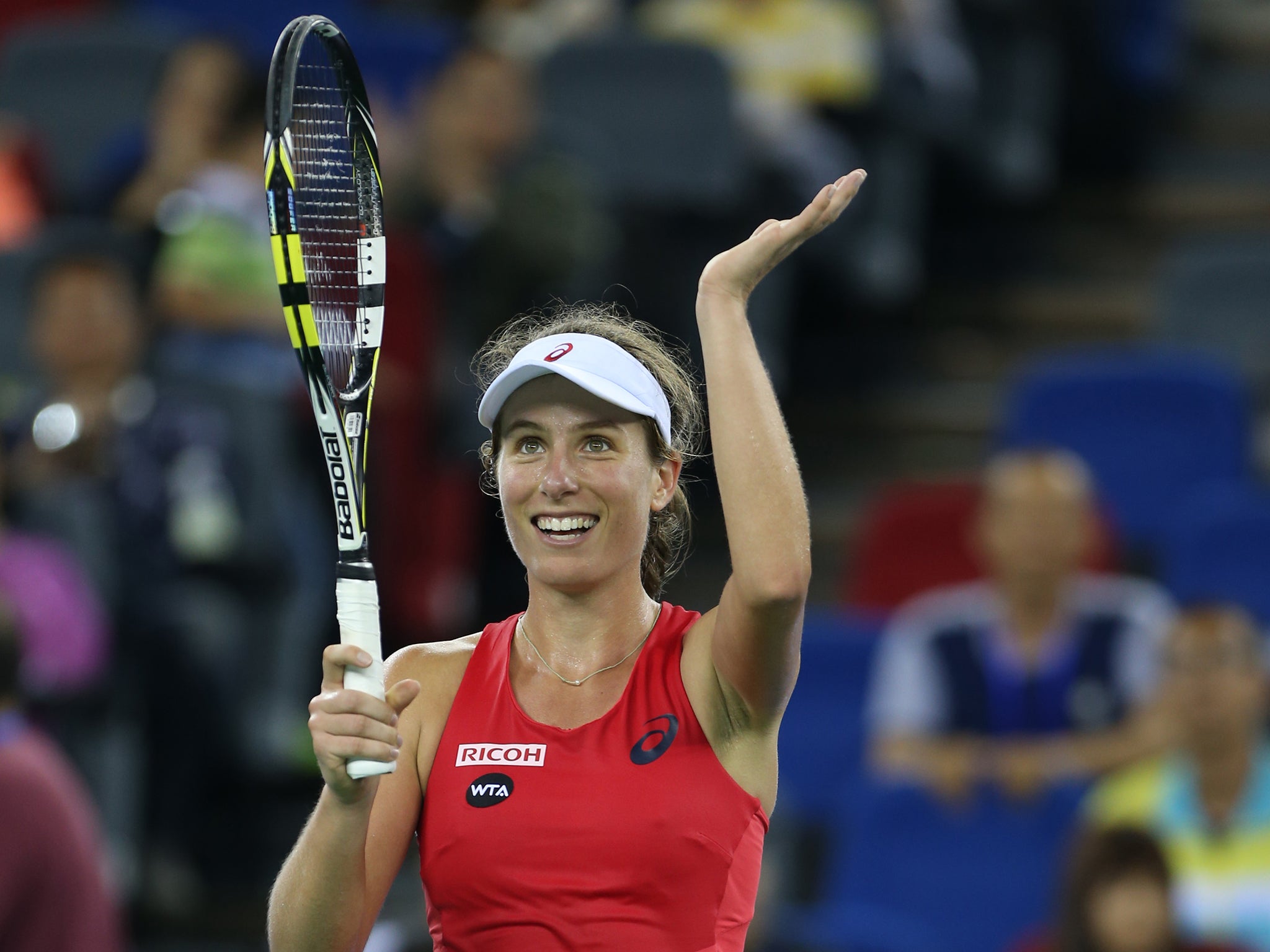 Johanna Konta will be seeded for next week's French Open - a far cry from last year, when she had to qualify (Getty)