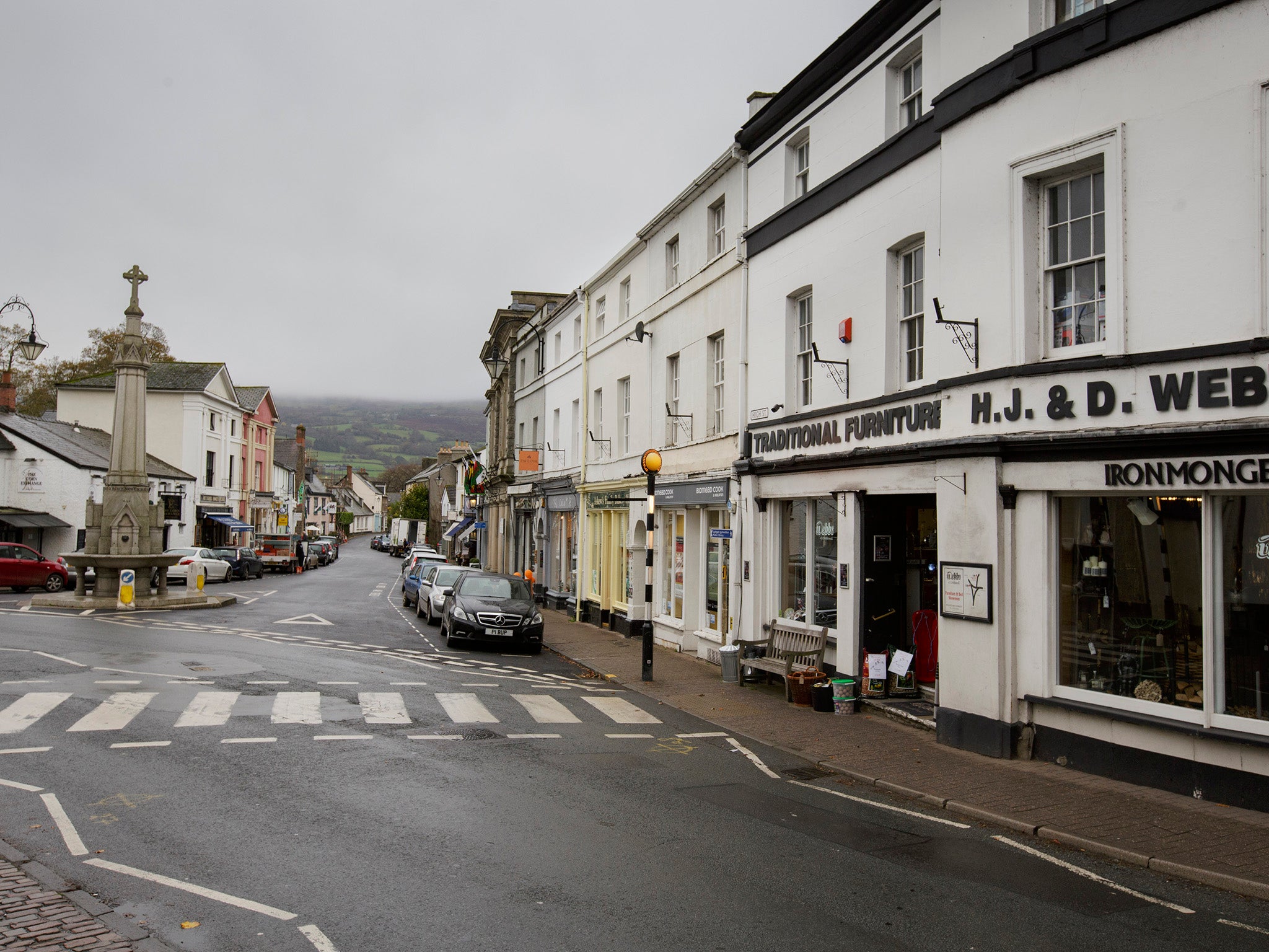 The Welsh town of Crickhowell, which has "moved offshore" to avoid paying tax.