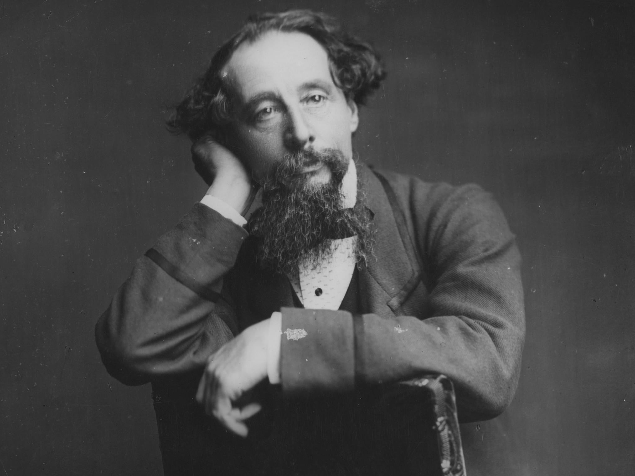 English writer Charles Dickens (1812 - 1870), from the original wet-plate negative by Herbert Watkins