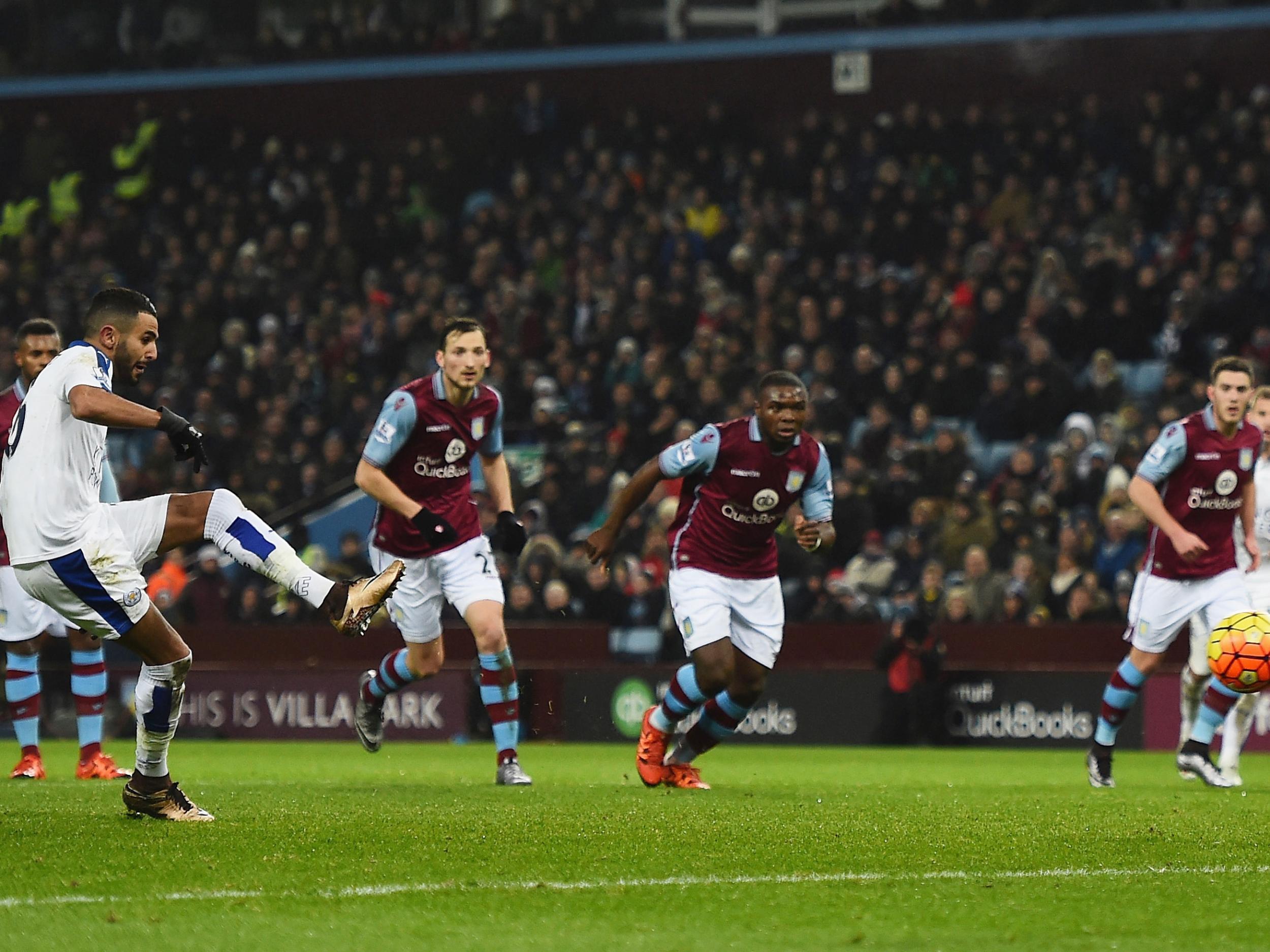 Mahrez misses his penalty against Villa