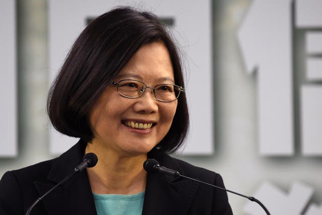 Tsai Ing-Wen celebrates a decisive victory