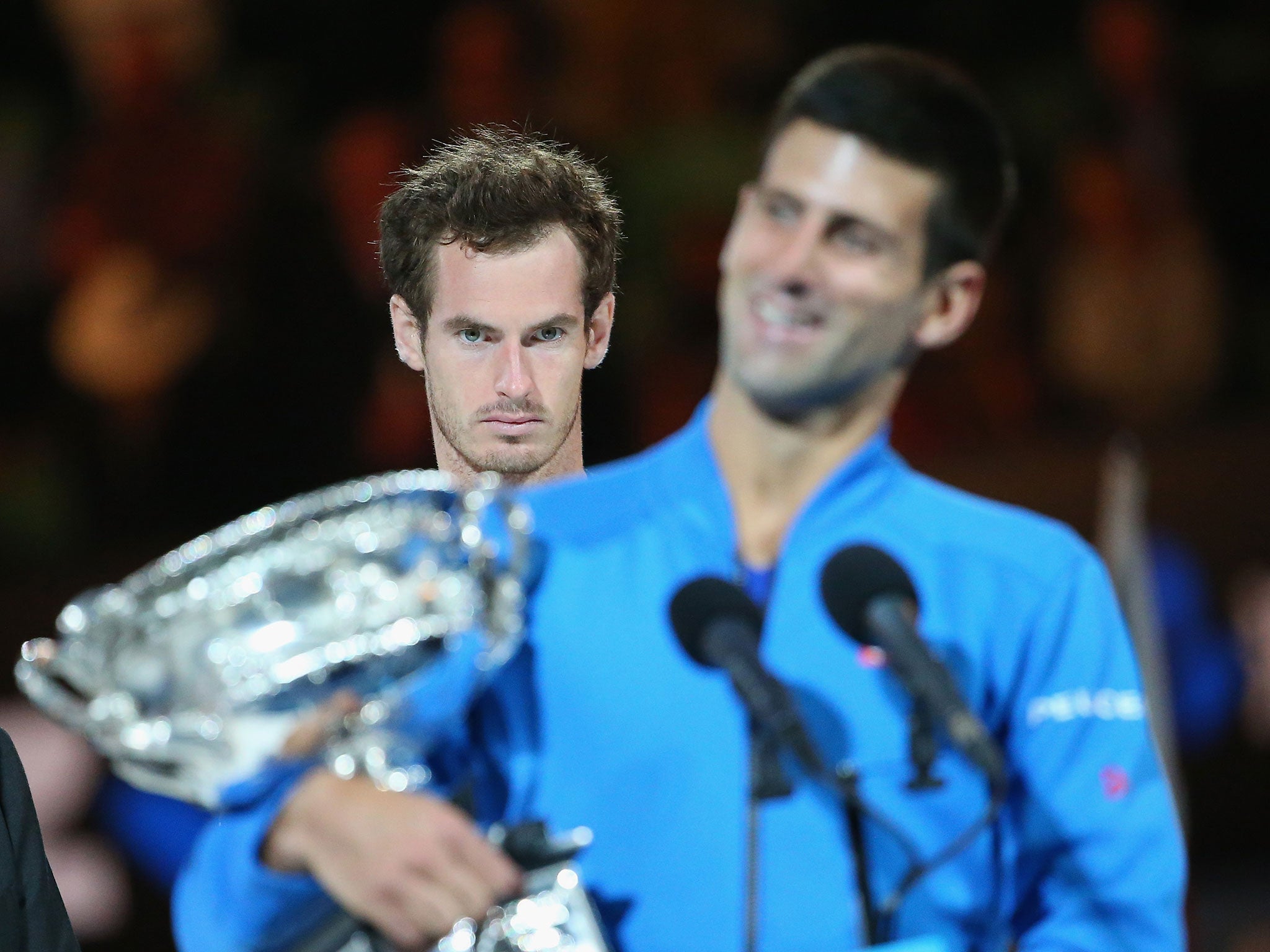 Andy Murray after losing the 2015 Australian Open