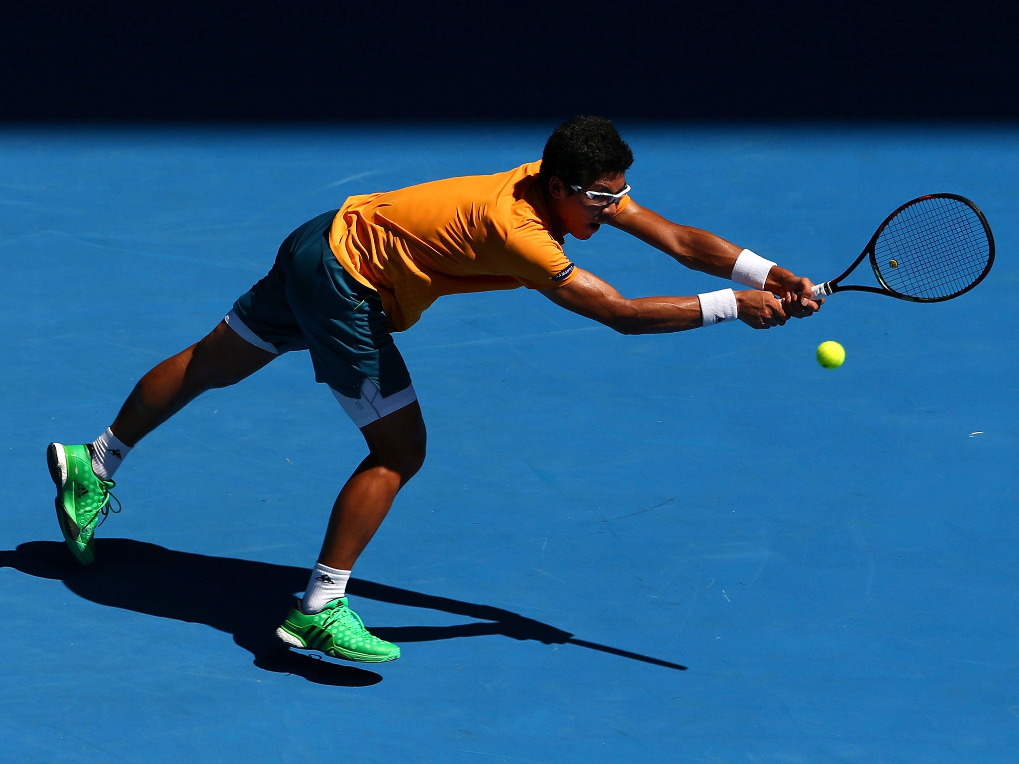 Chung Hyeon was knocked out in the first round by Novak Djokovic