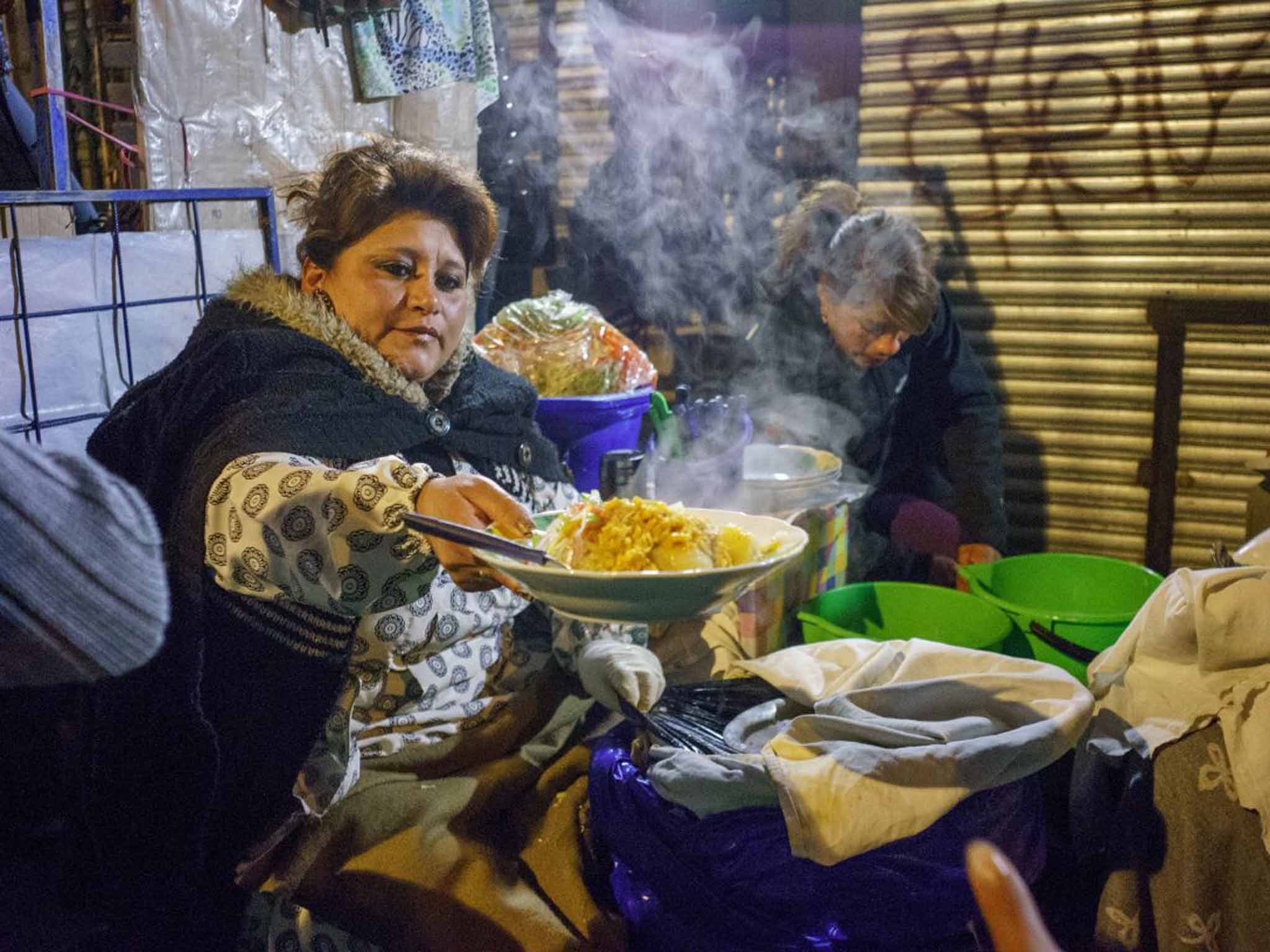 Street food in La Paz