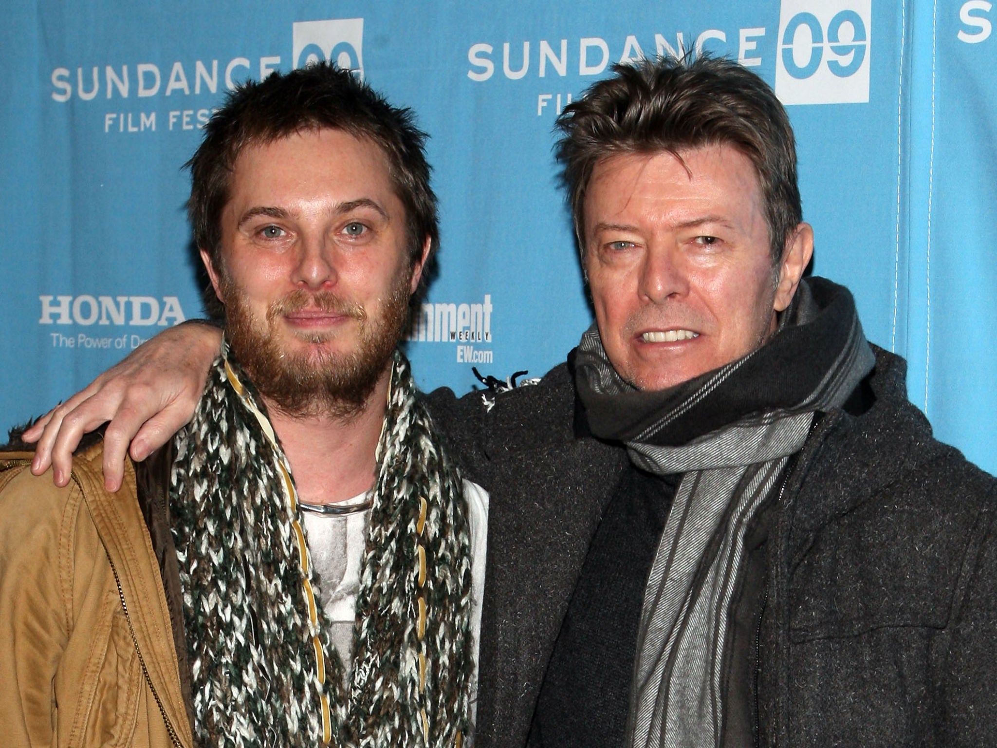 Duncan Jones with his father David Bowie in 2009. Photo credit: Bryan Bedder/Getty Images