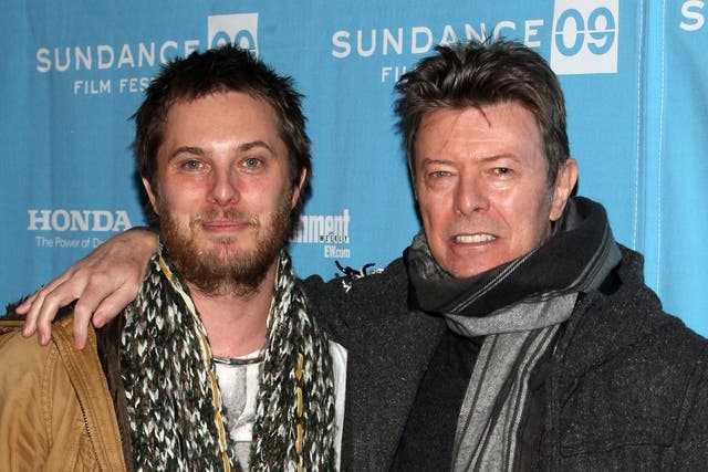 Duncan Jones with his father David Bowie in 2009