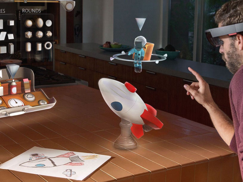 The Hololens' field of view will be slightly smaller than many expected (Pic: Microsoft)