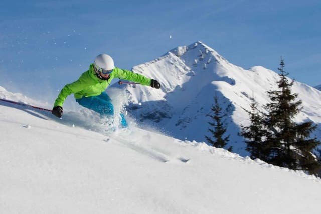 Powder play: the Swiss Alps have seen heavy snowfall