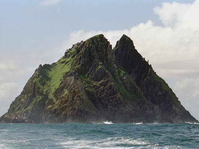 The fearsome cliffs of Skellig Michael, off County Kerry, Ireland