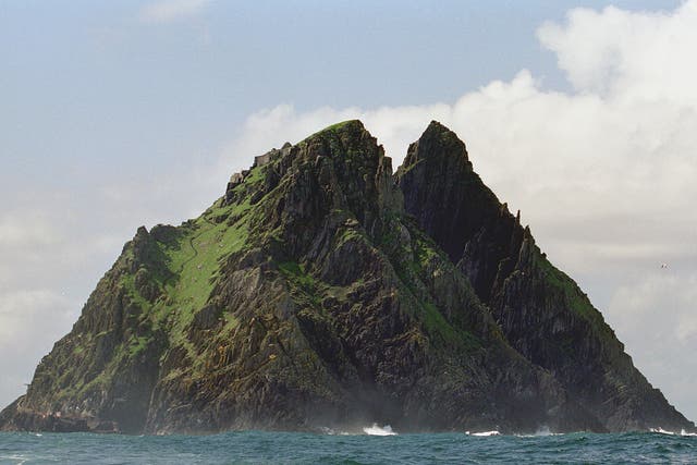 The fearsome cliffs of Skellig Michael, off County Kerry, Ireland