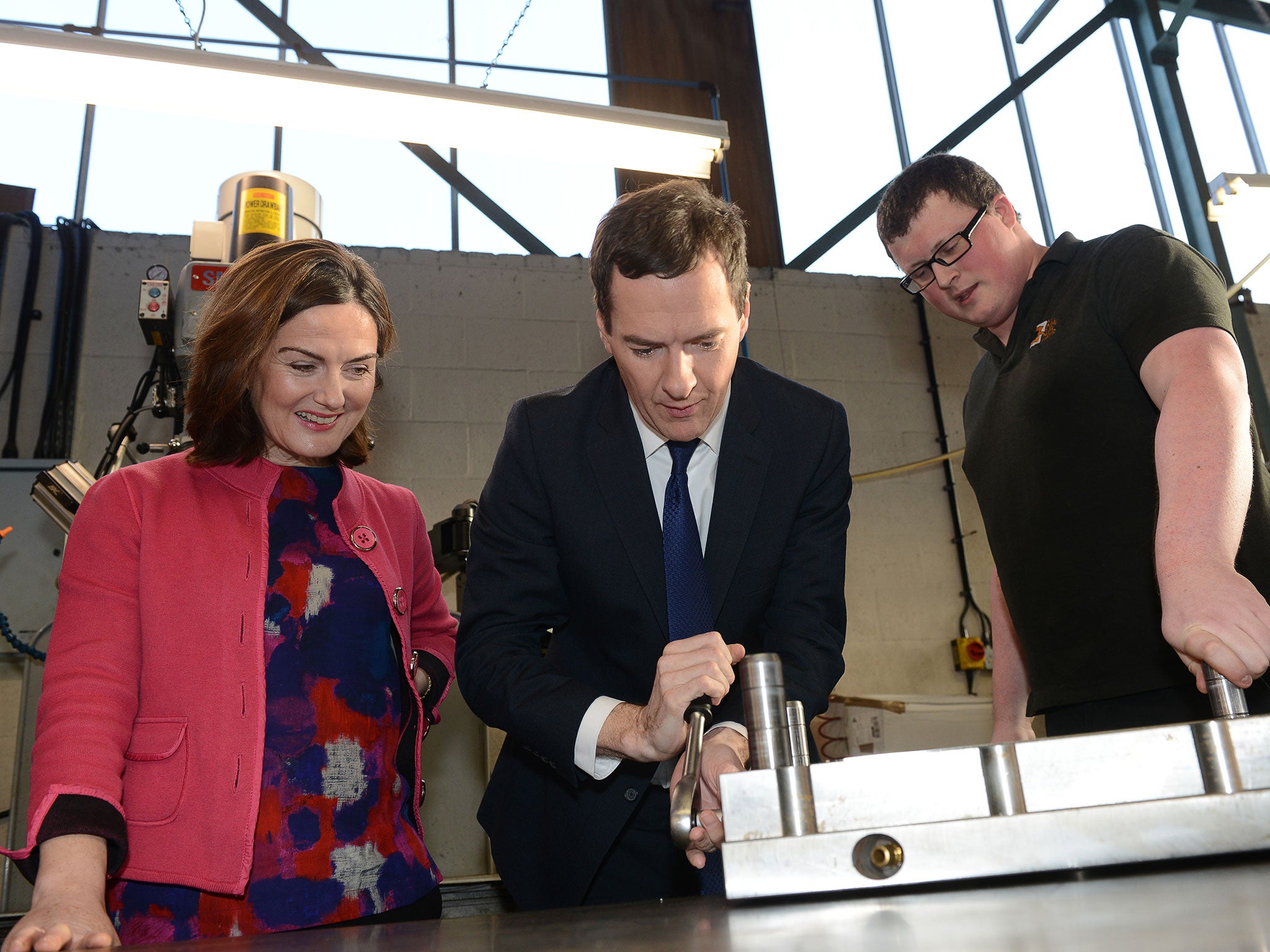 Lucy Allan, left, pictured here with Chancellor George Osborne, has described her outbursts as “not professional”