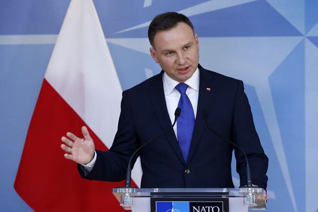 Polish President Andrzej Duda has insisted Poland is committed to democracy