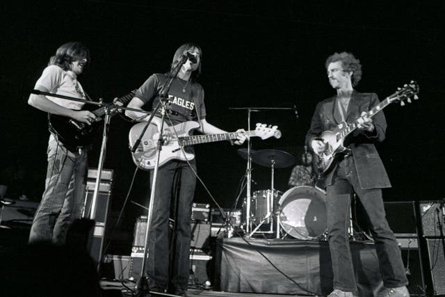 Glenn Frey, Randy Meisner, Bernie Leadon playing live in 1972