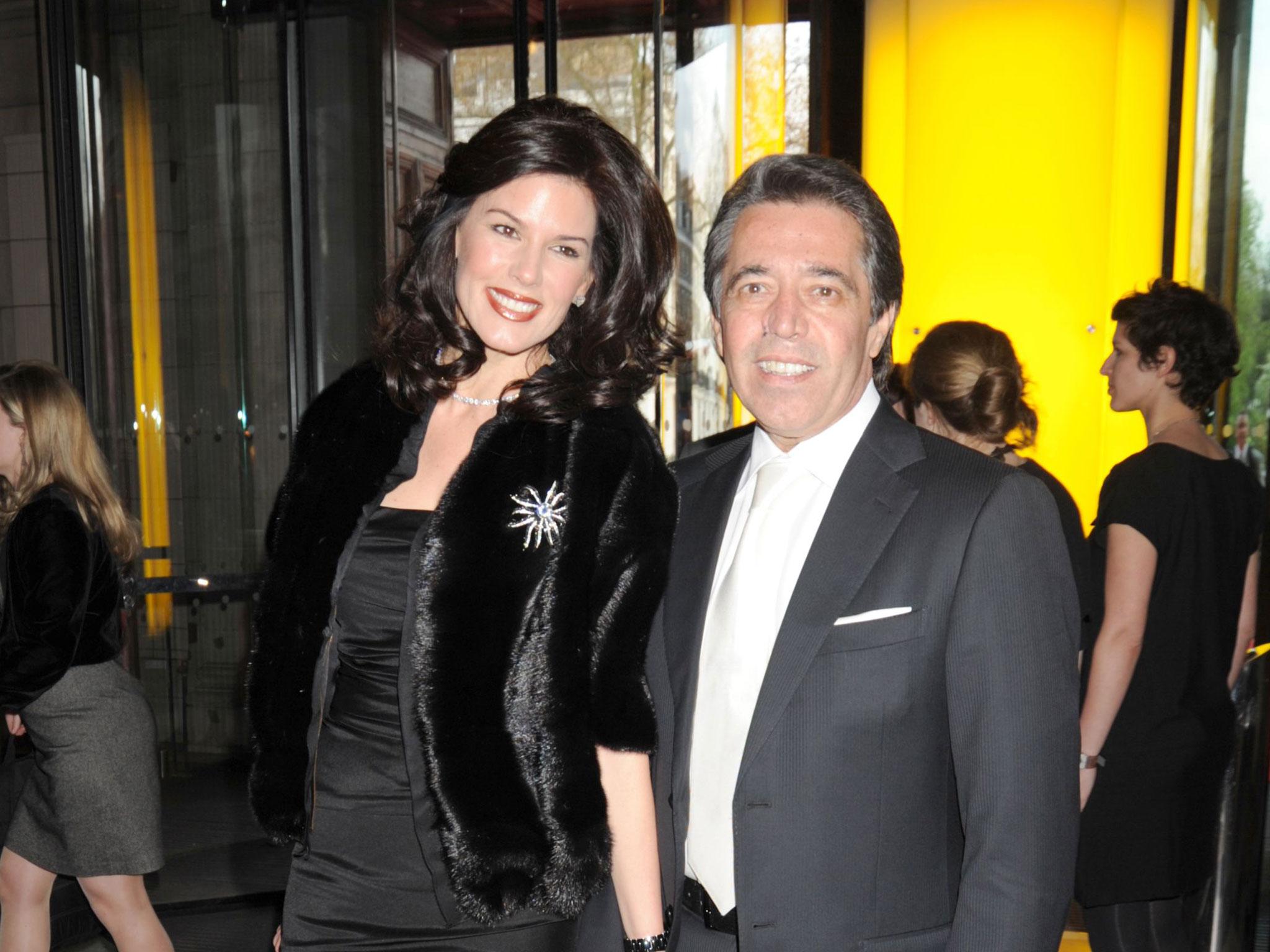 Former Pirelli model Christina Estrada with her former husband, Saudi billionaire Walid Juffali, in 2010