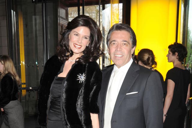 Former Pirelli model Christina Estrada with her former husband, Saudi billionaire Walid Juffali, in 2010