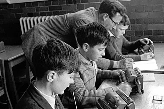 Winning formula: maths being taught on primitive computers in 1963