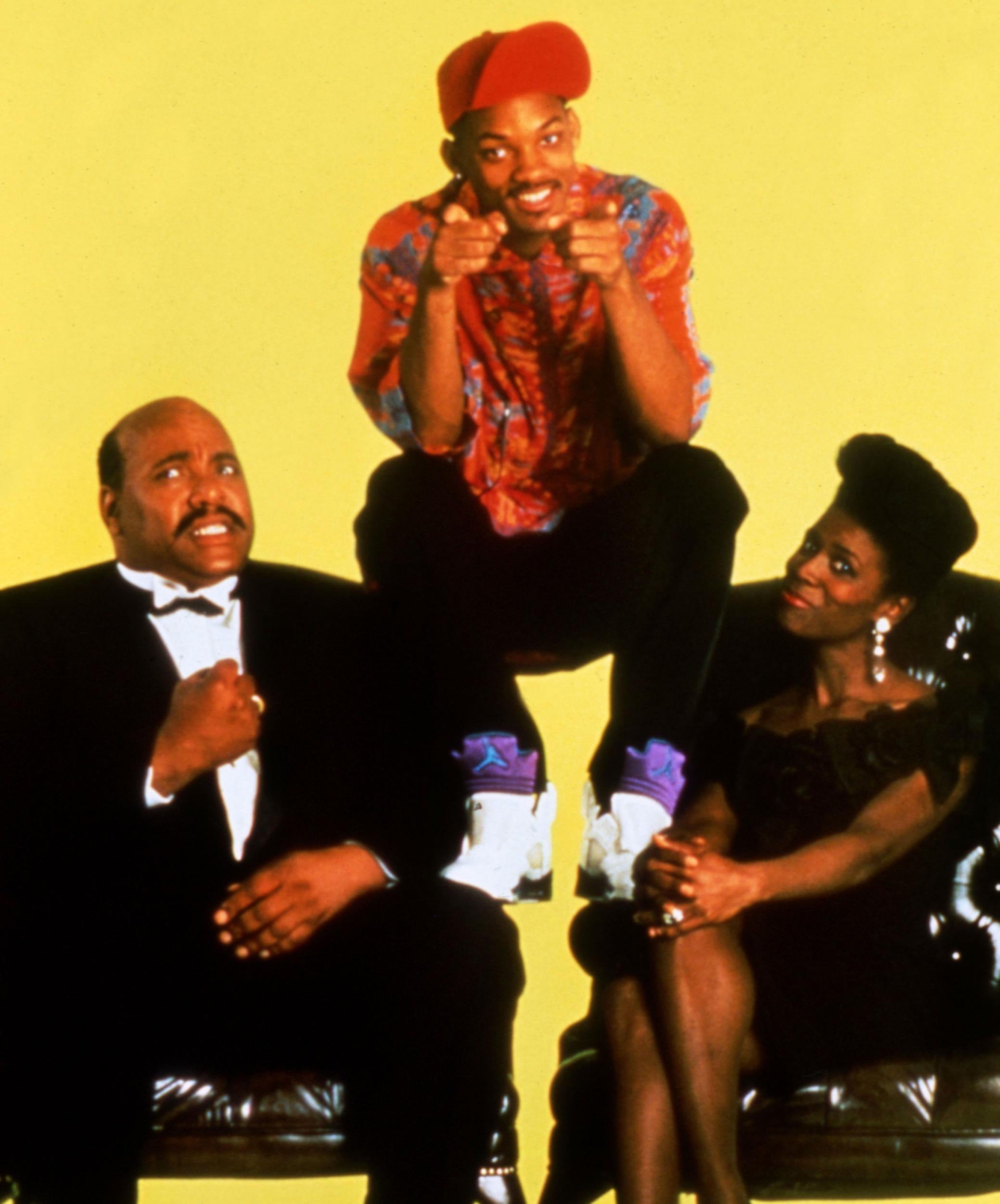 James Avery, Will Smith and Janet Hubert in 1990