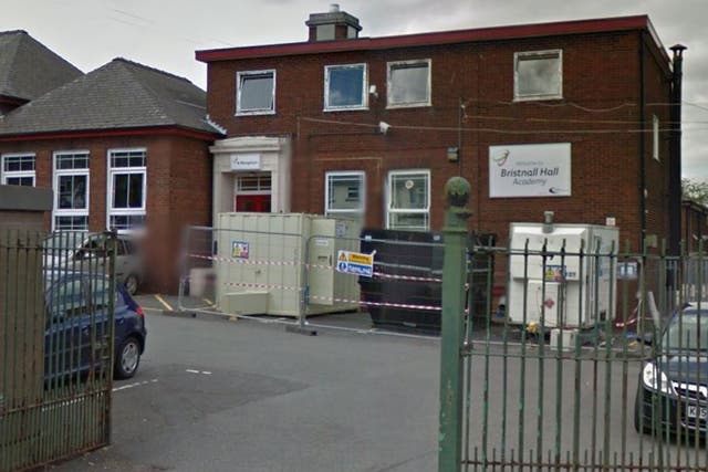 Police are understood to have been sent to Holly Lodge school, Bristnall Hall (pictured) school and Oldbury Academy after receiving calls claiming bombs had been placed on the premises