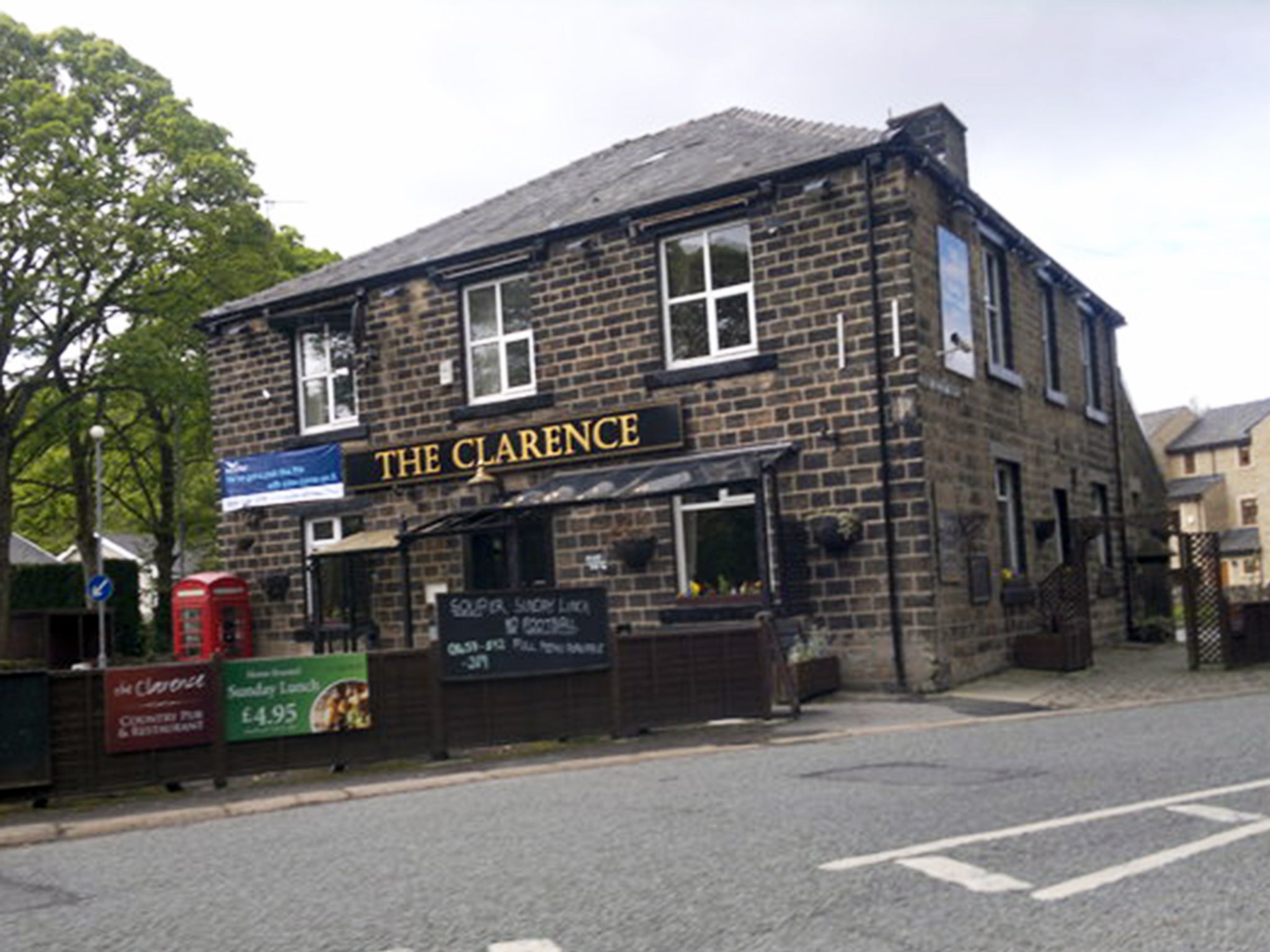 
The Clarence pub in Greenfield where the man stopped to ask about climbing the mountain nearby 
