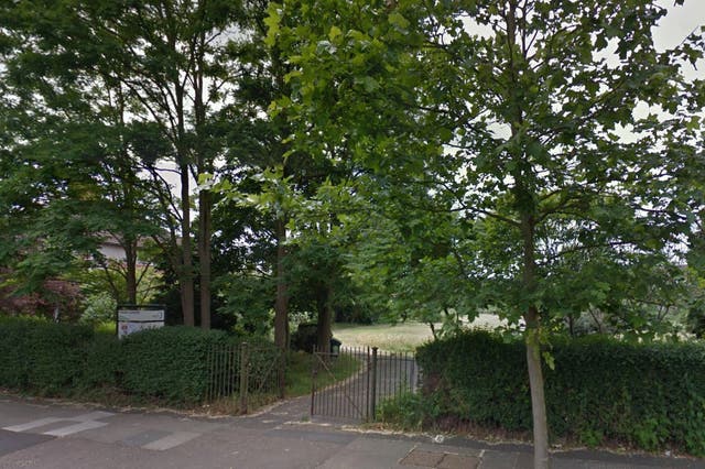 An injured man in his 20s was found at Kendor Gardens near Morden Tube station